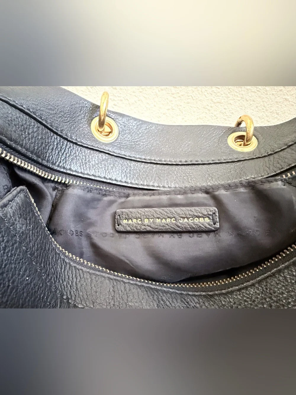 Marc by Marc Jacobs Too Hot To Handle Satchel Black Leather Crossbody Bag